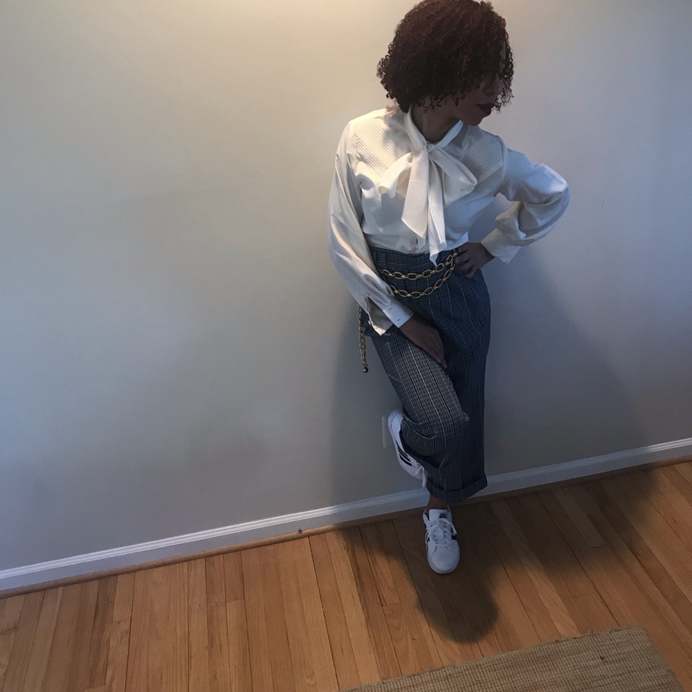 White 70’s inspired blouse